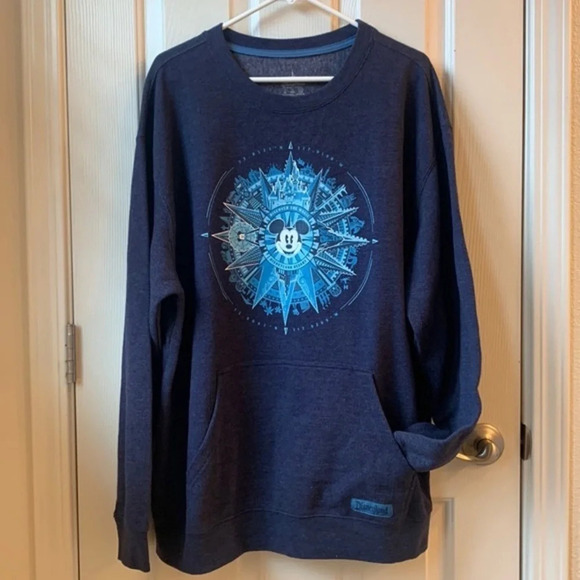 Disney Other - NWT Disney Discover the Magic Sweatshirt Disneyland Navy Blue XL